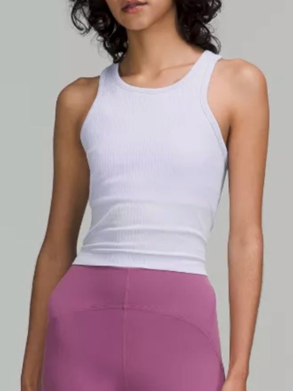 Lululemon Ebb to Street Cropped Racerback Tank Top Size 6